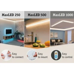 LED-Nauhasetti muuntajalla Paulmann Max 500 Basic Set, 2700K, eri kokoja