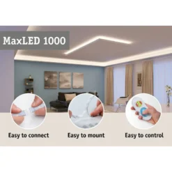 LED-Nauhasetti muuntajalla Paulmann Max 1000 Basic Set, 3m, 2700K