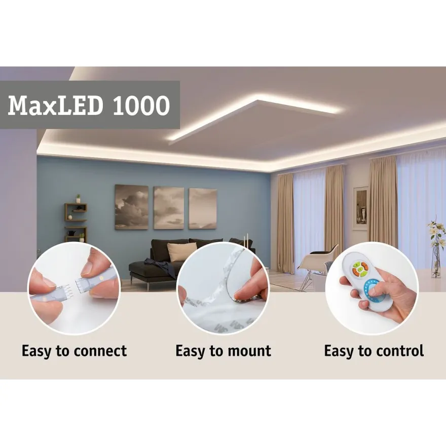 LED-Nauhasetti muuntajalla Paulmann Max 1000 Basic Set, 3m, 2700K