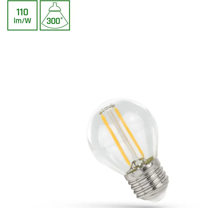 LED-pallolamppu Spectrum E27 1W 230V 4000K