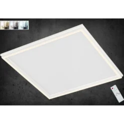 LED-paneeli Briloner Double 450x450mm CCT 3600lm 3000-6000K kaukosäädin himmennettävä valkoinen