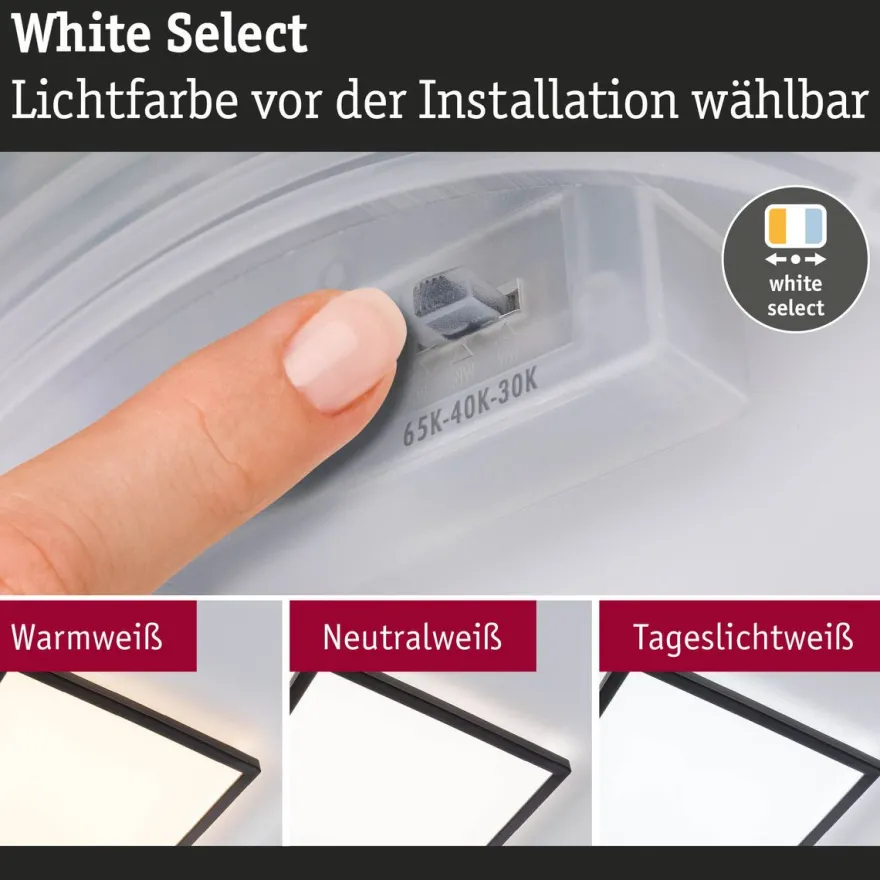 LED-paneeli Paulmann Atria Shine, kulmikas, IP44, 3000-6500K, eri kokoja