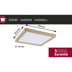 LED-paneeli Paulmann Atria Shine, kulmikas, IP44, 3000-6500K, eri kokoja