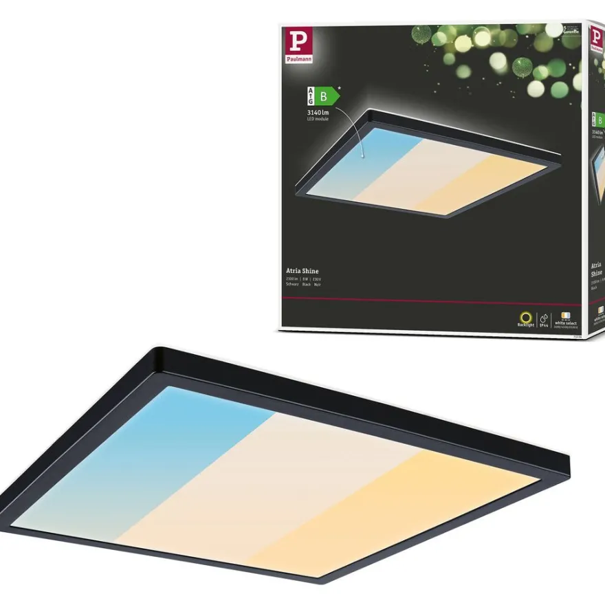 LED-paneeli Paulmann Atria Shine, kulmikas, IP44, 3000-6500K, eri kokoja