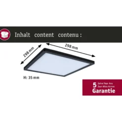 LED-paneeli Paulmann Atria Shine, kulmikas, IP44, 3000-6500K, eri kokoja
