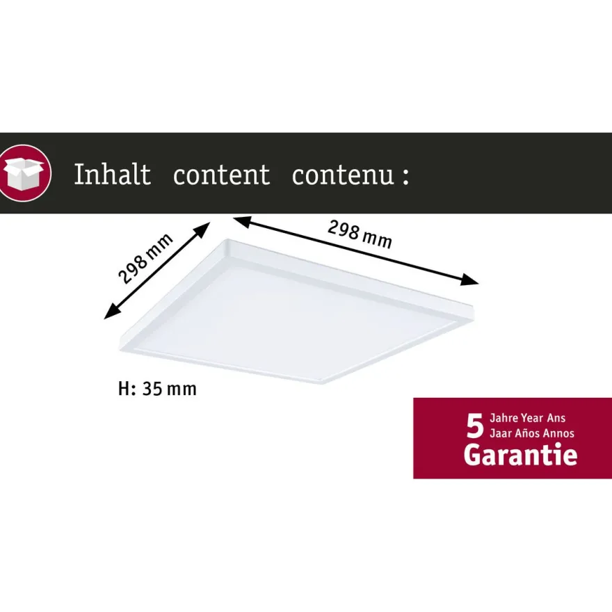 LED-paneeli Paulmann Atria Shine, kulmikas, IP44, 3000-6500K, eri kokoja