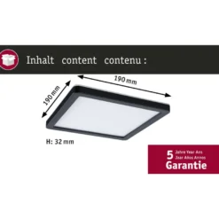 LED-paneeli Paulmann Atria Shine, kulmikas, IP44, 3000-6500K, eri kokoja