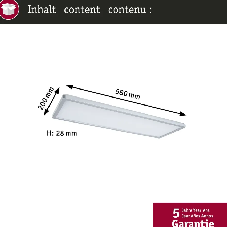 LED-paneeli Paulmann Atria Shine, kulmikas, IP44, 3000-6500K, eri kokoja
