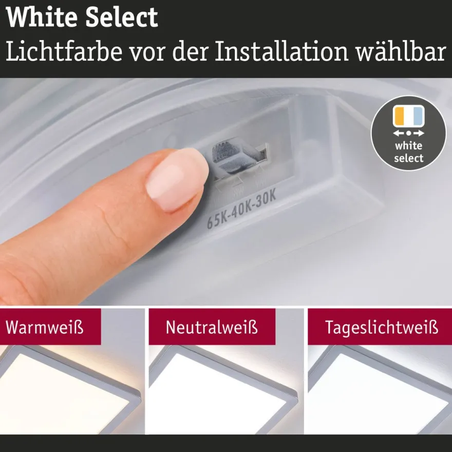 LED-paneeli Paulmann Atria Shine, kulmikas, IP44, 3000-6500K, eri kokoja
