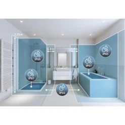 LED-paneeli Paulmann Atria Shine, kulmikas, IP44, 3000-6500K, eri kokoja