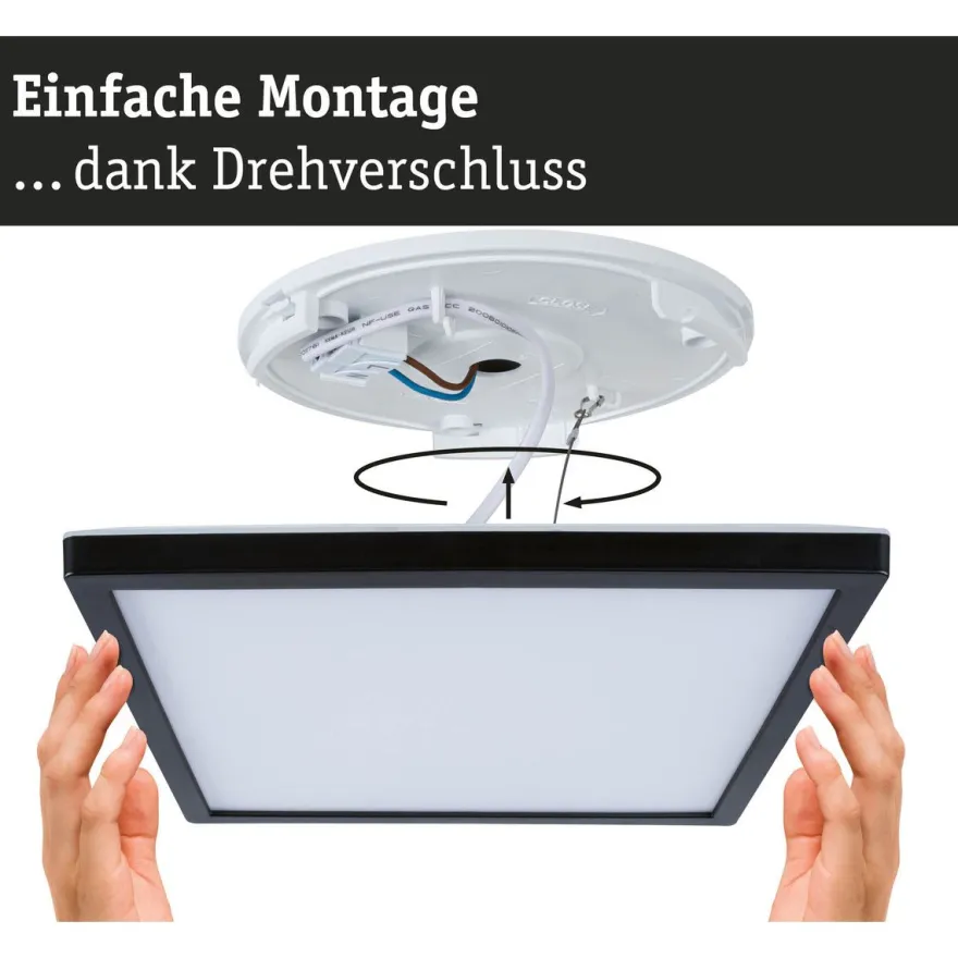 LED-paneeli Paulmann Atria Shine, kulmikas, IP44, 3000-6500K, eri kokoja