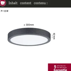 LED-paneeli Paulmann Cosara, IP44, Ø30cm, 15W, 3000K, eri värejä