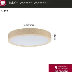 LED-paneeli Paulmann Cosara, IP44, Ø30cm, 15W, 3000K, eri värejä