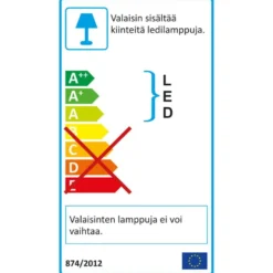 LED-plafondi Airam Bruno, 35W/830, Ø480x130mm, himmennettävä, IP44, valkoinen/opaali