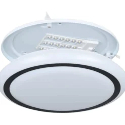 LED-Plafondi Eglo Capasso, valkoinen/musta, eri kokoja