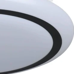 LED-Plafondi Eglo Capasso, valkoinen/musta, eri kokoja