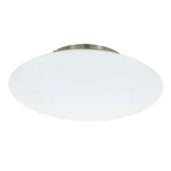 LED-plafondi Eglo Crosslink Frattina-C, 27W, Ø435x130mm, IP20, harjattu teräs/valkoinen