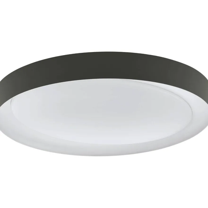 LED-Plafondi Eglo Laurito, Ø49cm, harmaa