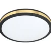 LED-plafondi Eglo Pescaito Ø380mm, musta