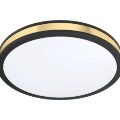 LED-plafondi Eglo Pescaito Ø380mm, musta