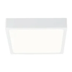 LED-plafondi Globo Alena, 17x17cm, 22W, himmennettävä, valkoinen