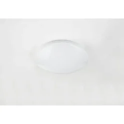 LED-plafondi Globo Atreju, Ø29cm, 15W, himmennettävä, valkoinen