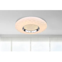 LED-plafondi Globo Magnifique, Ø49cm, 30W, himmennettävä, valkoinen