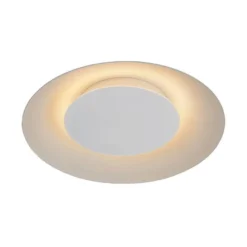 LED-plafondi Lucide Foskal, Ø34.5cm, 12W, valkoinen