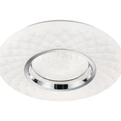 LED-plafondi Trio Magnolia, Ø39cm, valkoinen