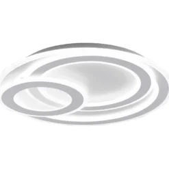 LED-plafondi Trio Mita, Ø50cm, mattavalkoinen