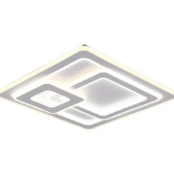 LED-plafondi Trio Mita, 51,5x51,5cm, mattavalkoinen