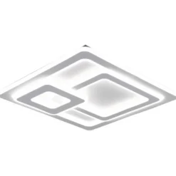 LED-plafondi Trio Mita, 51,5x51,5cm, mattavalkoinen
