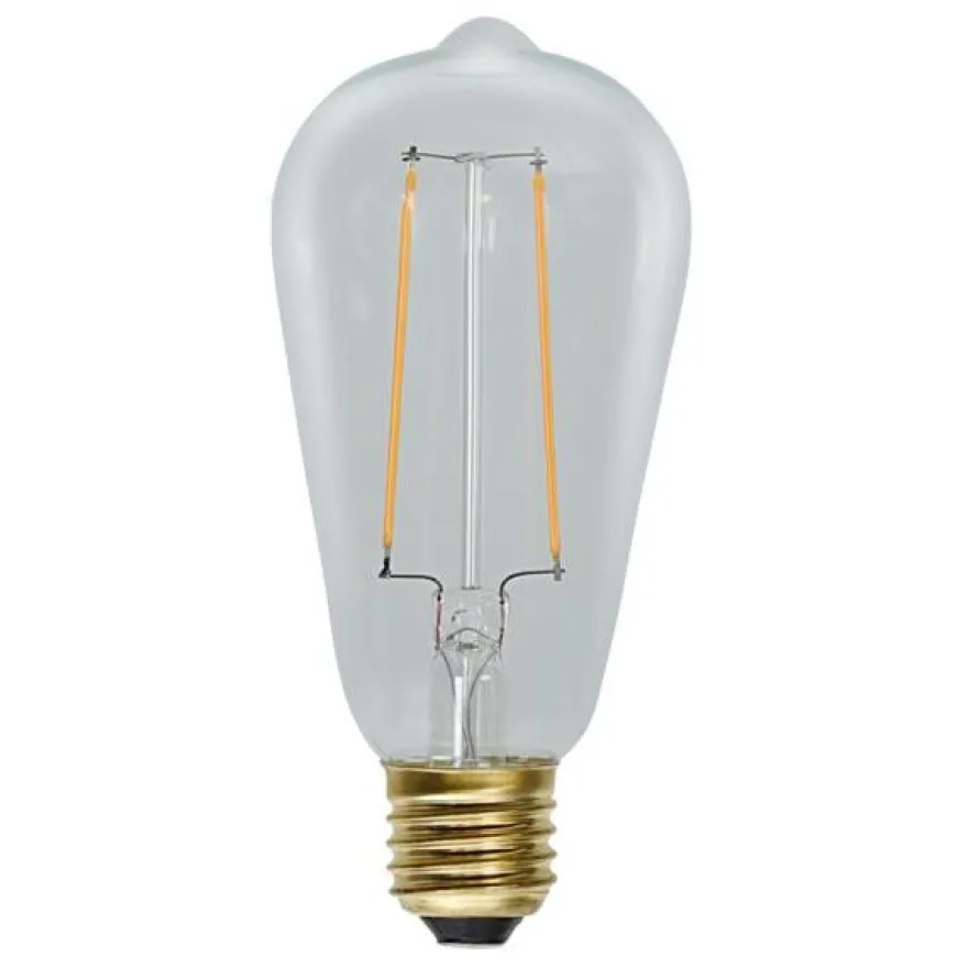 LED-polttimo Star Trading Soft Glow, E27, ST64, 2,3W, 2100K