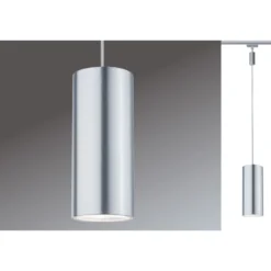 LED-riippuvalaisin Paulmann URail Barrel Ø 85x170 mm mattakromi/alumiini