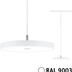 LED-riippuvalaisin Paulmann URail Hildor 850lm 15W 3-Step-Dim himmennettävä valkoinen, eri värilämpötiloja