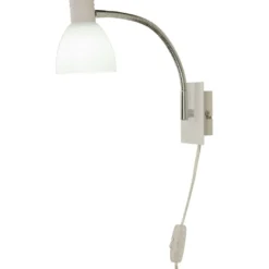 LED-seinävalaisin Aneta Lighting Deka, 4W, 360lm, valkoinen/kromi