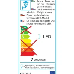 LED-Seinävalaisin Konstsmide Cremona 7998-370, 2x3W, tummanharmaa