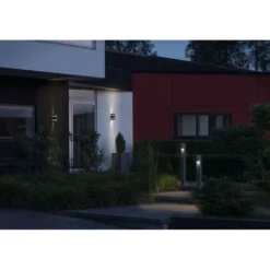 LED-Seinävalaisin Konstsmide Cremona 7998-370, 2x3W, tummanharmaa