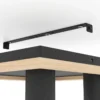 LED-Spottivalaisin Eglo Valcasotto 1, 4-osainen, 37x37cm, musta/puu