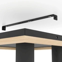 LED-Spottivalaisin Eglo Valcasotto 1, 4-osainen, 37x37cm, musta/puu