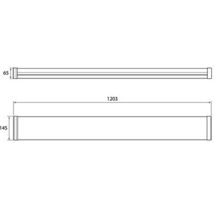 LED-teollisuusvalaisin Airam Optimus, 1200mm, IP44, 45W/840, 4500lm