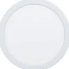 LED-Upotettava plafondi Eglo Fueva 5, Ø21,6cm, 3000K, valkoinen, pyöreä, himmennin, vaihdettava LED