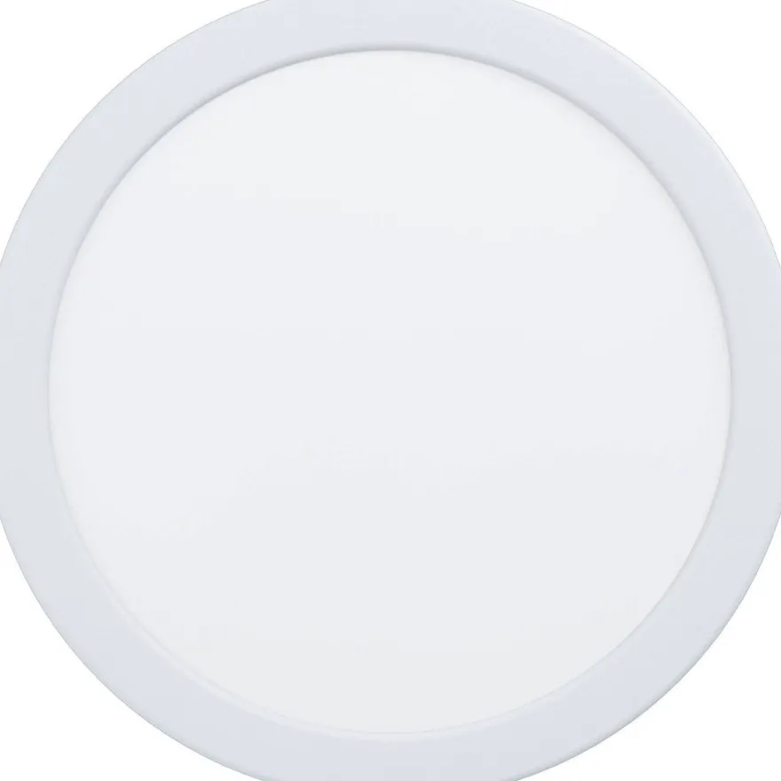 LED-Upotettava plafondi Eglo Fueva 5, Ø21,6cm, 3000K, valkoinen, pyöreä, himmennin, vaihdettava LED