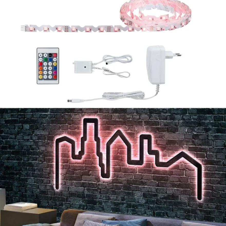 LED-valonauha Paulmann FlexLED 3D, RGB, 36VA, eri kokoja