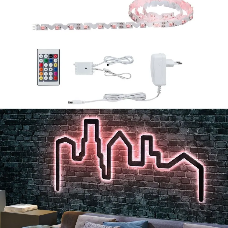 LED-valonauha Paulmann FlexLED 3D, RGB, 36VA, eri kokoja