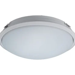 LED-yleisvalaisin Lumiance Giotto, ø335mm, uppoasennettava, 23W, 4000K, IP44, valkoinen