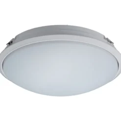 LED-yleisvalaisin Lumiance Giotto 235, ø265mm, uppoasennettava, 12W, 4000K, IP44, valkoinen