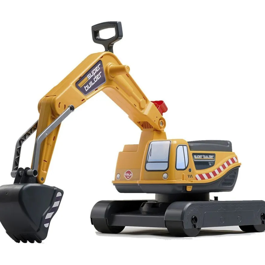 Leikkikaivinkone Falk Super Builder, keltainen