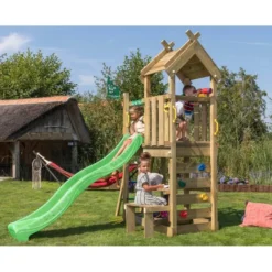 Leikkitorni Jungle Gym Teepee, liukumäki