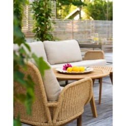 Lepotuoli Brafab Lily, ruskea/beige